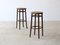 Caned Bar Stools in Bentwood, Set of 2, Image 1