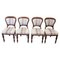 Antique Carved Mahogany Dining Chairs, Set of 4 1