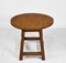 Vintage Yorkshire Drop Leaf Occasional Table with Adzed Top in Oak, Image 8