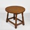 Vintage Yorkshire Drop Leaf Occasional Table with Adzed Top in Oak 1