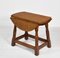 Vintage Yorkshire Drop Leaf Occasional Table with Adzed Top in Oak 3