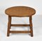 Vintage Yorkshire Drop Leaf Occasional Table with Adzed Top in Oak 6