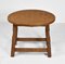 Vintage Yorkshire Drop Leaf Occasional Table with Adzed Top in Oak, Image 6
