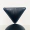 Vintage German Memphis Chair in Black Leather and Steel by Helmut Lübke, 1980s, Set of 8 12