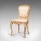 Antique French Victorian Boudoir Chair in Giltwood, 1900 3