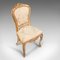 Antique French Victorian Boudoir Chair in Giltwood, 1900 7