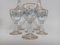 Likörservice aus emailliertem Kristallglas, 1900er, 6er Set 3