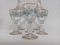 Liquor Service in Enamelled Crystal, 1900s, Set of 6 3