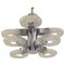 Nickel-Plated 8-Arm Chandelier, 1960s, Image 1