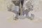 Lámpara de araña niquelada con ocho brazos, años 60, Imagen 2
