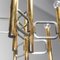 Vintage Brass 9-Light Chandelier by Gaetano Sciolari, 1970s 3