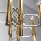 Vintage Brass 9-Light Chandelier by Gaetano Sciolari, 1970s, Image 3