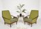 Mid-Century Modern Italian Upholstered Lounge Chairs in Teak in the Style of Gio Ponti, 1950s, Set of 2, Image 5