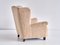 Wingback Chair in Sheepskin by Acton Bjørn for A.J. Iversen, Denmark, 1937 8