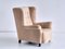 Wingback Chair in Sheepskin by Acton Bjørn for A.J. Iversen, Denmark, 1937 12