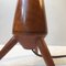 Mid-Century Scandinavian Tripod Table Lamp in Teak and Glass, 1960s, Image 6