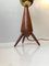 Mid-Century Scandinavian Tripod Table Lamp in Teak and Glass, 1960s, Image 5