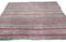 Türkischer Vintage Kelim Teppich aus grauer Wolle & Baumwolle mit roten Streifen, 1960er 5