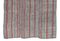 Alfombra Kilim turca vintage de lana gris y algodón con rayas rojas, años 60, Imagen 3