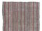 Türkischer Vintage Kelim Teppich aus grauer Wolle & Baumwolle mit roten Streifen, 1960er 2