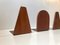 Mid-Century Scandinavian Teak Bookends, 1960s, Set of 3 2