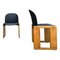 Black Leather and Ash Dialogo Dining Chairs by Afra and Tobia Scarpa for B&B Italia, 1973, Set of 4, Image 5
