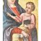 Antikes Gemälde, Mutterschaft, 17. Jh., Religiöses Ölgemälde auf Kupfer 3