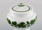 Green Ivy Vine Leaf Teapot, Sugar Bowl, Cream Jug and Serving Tray from Meissen, Set of 4 5