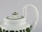 Green Ivy Vine Leaf Teapot, Sugar Bowl, Cream Jug and Serving Tray from Meissen, Set of 4 7