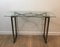 Brushed Steel Console Table 1