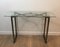 Brushed Steel Console Table, Image 1