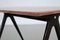 Mid-Century Italian Coffee Table with Pink Marble Top and Wooden Legs by Gio Ponti, 1950s, Image 12