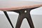 Mid-Century Italian Coffee Table with Pink Marble Top and Wooden Legs by Gio Ponti, 1950s, Image 11