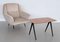 Mid-Century Italian Coffee Table with Pink Marble Top and Wooden Legs by Gio Ponti, 1950s 3