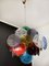 Vintage Italian Murano Glass Chandelier with 36 Multicolored Discs, 1979, Image 2