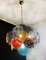 Vintage Italian Murano Glass Chandelier with 36 Multicolored Discs, 1979 16