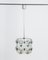 Lámpara colgante cúbica de vidrio tallado de Kamenicky Senov, años 50, Imagen 1