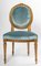 Living Room Golden Wood Louis XVI Style Chair Set, Set of 3 6