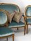 Living Room Golden Wood Louis XVI Style Chair Set, Set of 3 15