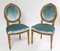 Living Room Golden Wood Louis XVI Style Chair Set, Set of 3 1