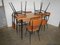 Table and Chair Kitchen Set, 1950s, Set of 7 3