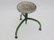 Vintage Industrial Tubular Steel Stool, 1920s 5