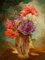 Triptych Oils on Canvas, Still Natures, Gaston Noury, 1935, Set of 3, Image 16