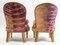 Art Deco Stühle aus Leder von Jean-Paul Gautier, 2er Set 4