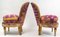 Art Deco Stühle aus Leder von Jean-Paul Gautier, 2er Set 3