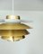 Verona Brass Pendant Lamp with Gold Finish by Svend Middelbo for Nordic Solar, Denmark 3