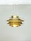 Lámpara colgante Verona de latón con acabado dorado de Svend Middelbo para Nordic Solar, Denmark, Imagen 6