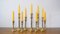 Brass Candlesticks, 1960s, Set of 9 2