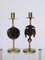 Folk Art Style Brass Candlesticks, 1970s, Set of 2, Image 7