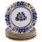 English Antique Dinner Plates in Hand-Painted Faience from Mintons, Set of 9, Image 1